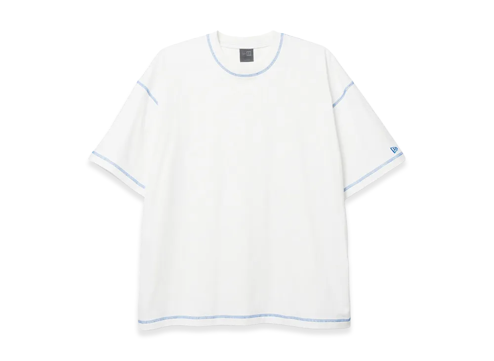 NEW ERA Short Sleeve Color Stitch T-shirt Black Label SS26 "White"