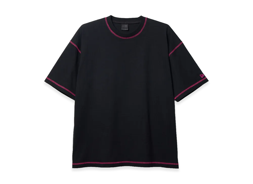 NEW ERA Short Sleeve Color Stitch T-shirt Black Label SS26 "Black"