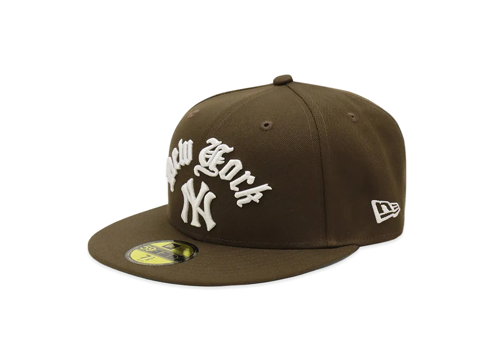 NEW ERA x THE CAP 59Fifty New York Yakees Brilliant Connect "Walnut"