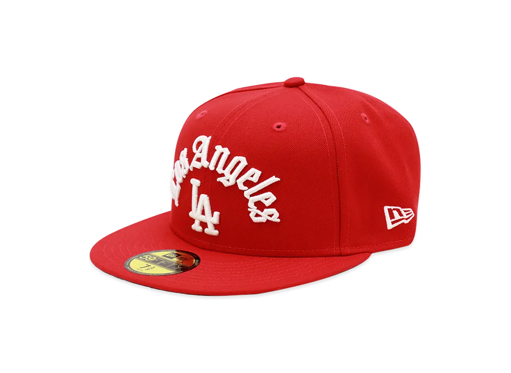 NEW ERA x THE CAP 59Fifty Los Angeles Dodgers Brilliant Connect "Scarlet"