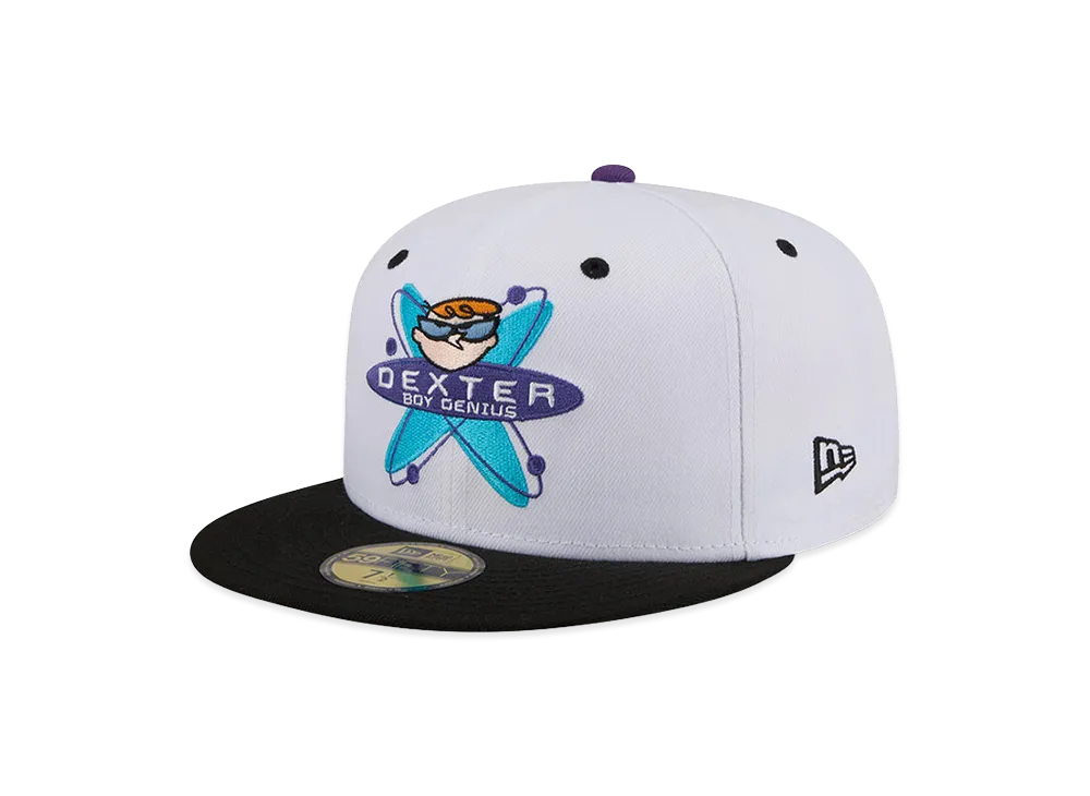 NEW ERA 59Fifty Dexter's Laboratory Genius At Work "White/Black"