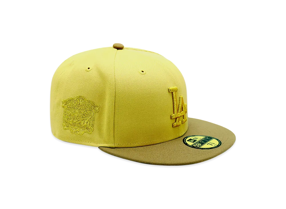 NEW ERA x THE CAP 59Fifty Wet-Sand Los Angeles Dodgers "Vegas Gold"