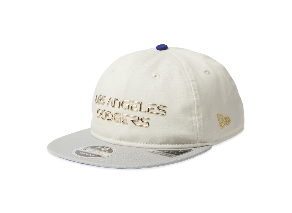 NEW ERA x Hajime Sorayama x MLB RC 9Fifty Flat Visor TPU Logo Los Angeles Dodgers "Ivory/Medium Silver"