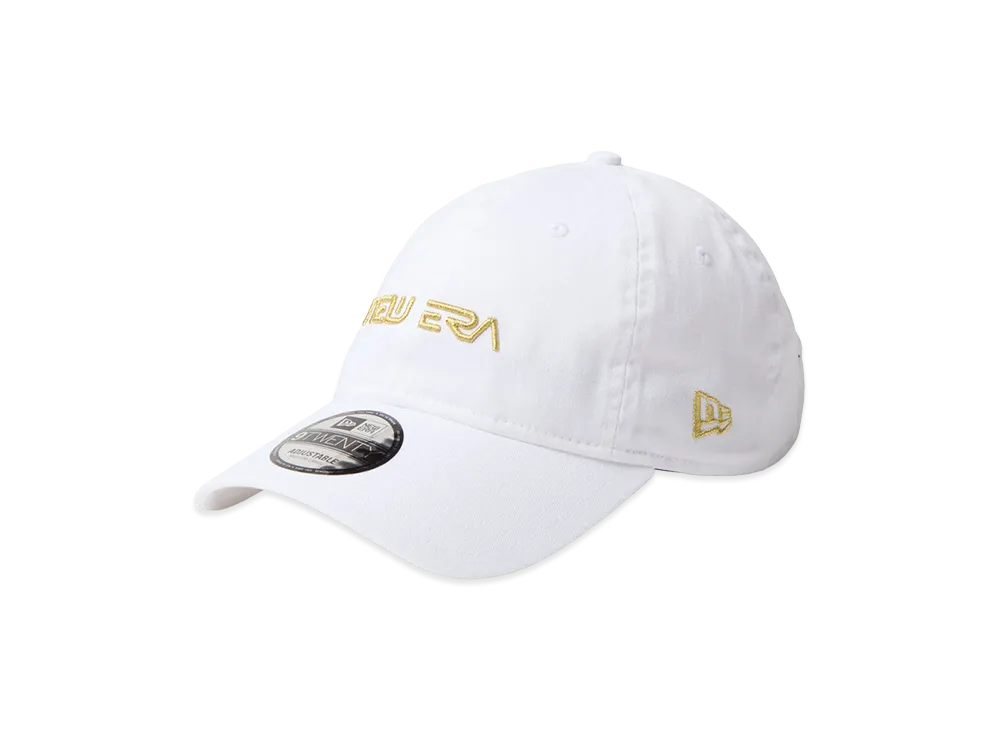 NEW ERA x Hajime Sorayama x MLB 9Twenty NE Logo Metallic "White Gold"