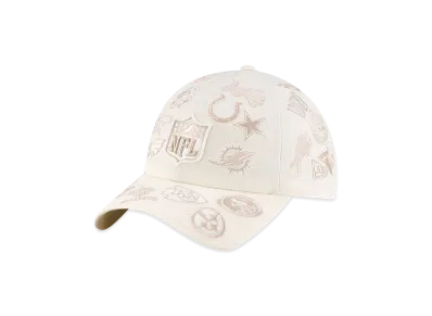 NEW ERA x NFL x Bad Bunny Casual Classic All Over Logos "Chrome White"