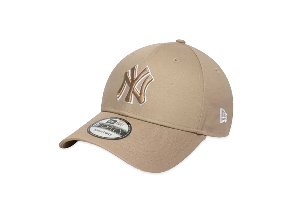 NEW WRA 9Forty League Basic Cap "NY Beige/Beige White"