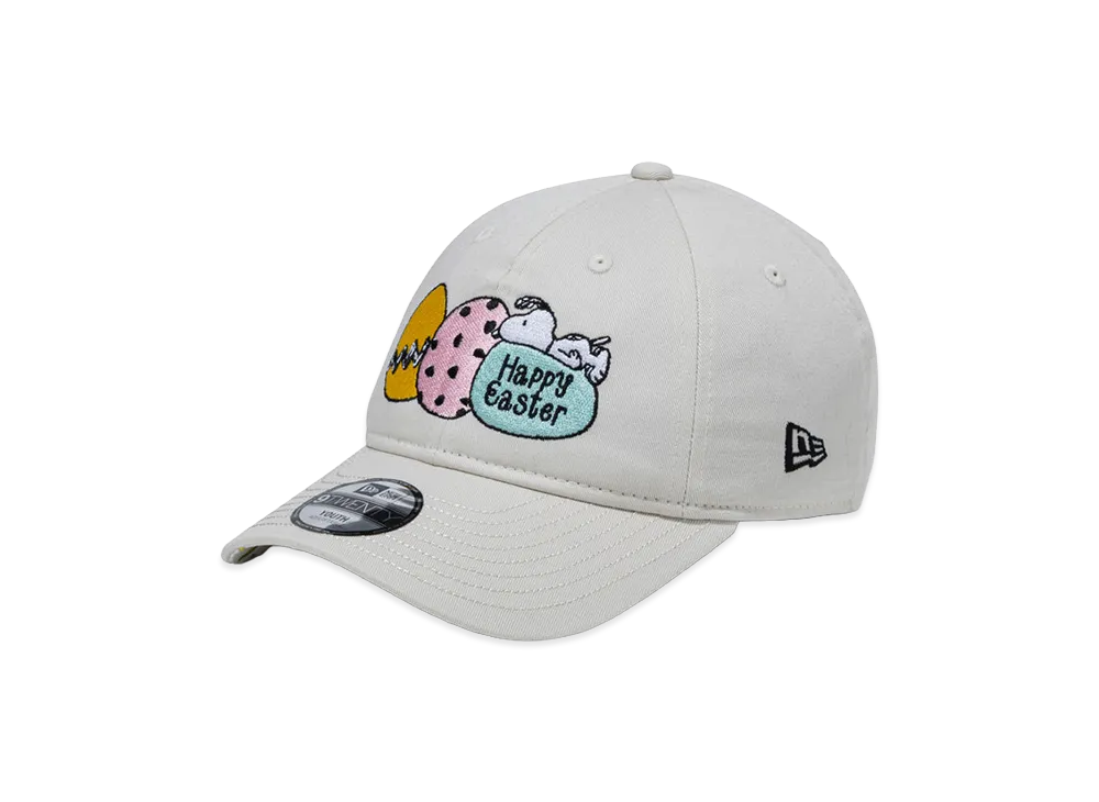 NEW ERA x PEANUTS Kids Youth 9Twenty Easter Snoopy "Ivory"