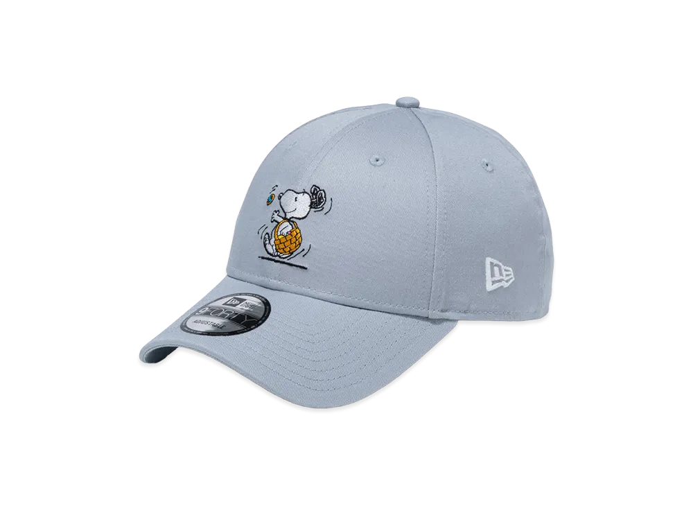 NEW ERA x PEANUTS 9Forty Easter Snoopy Woodstock "Dolphin Grey"