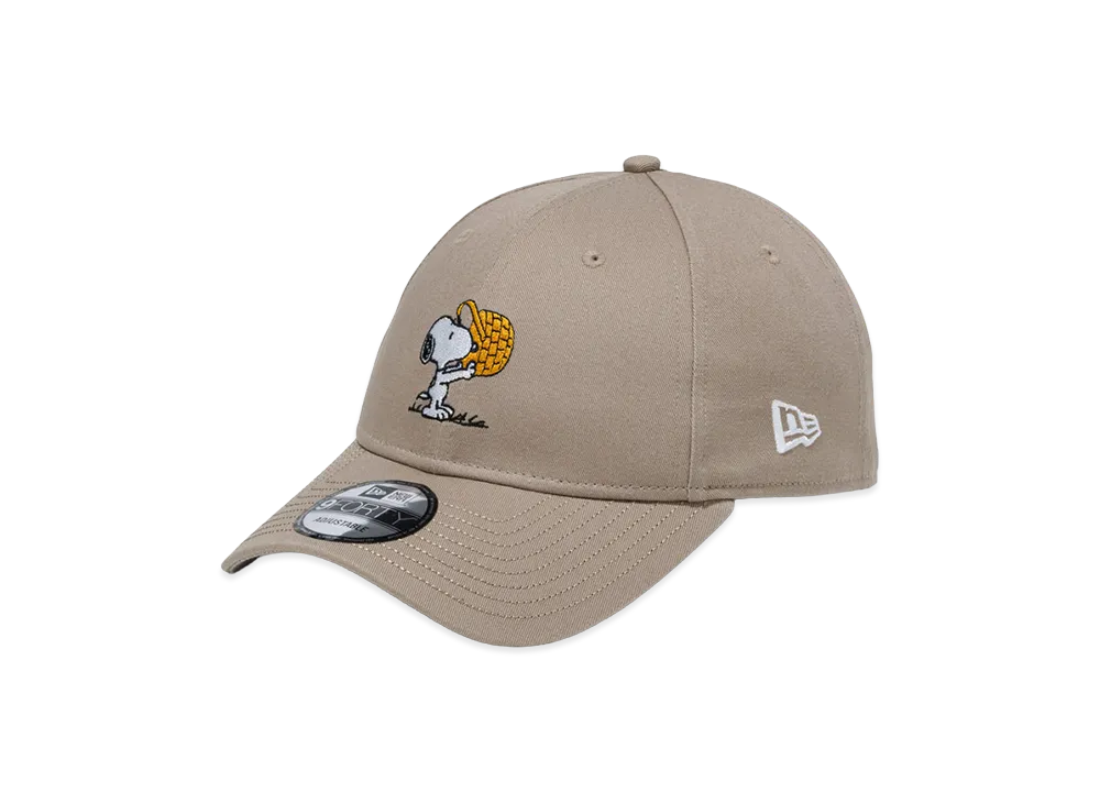 NEW ERA x PEANUTS 9Forty Easter Snoopy Woodstock "Ash Brown"