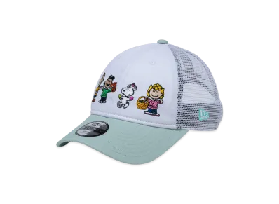 NEW ERA x PEANUTS Kids Youth 9Twenty Trucker Easter "White/Soft Lavender"