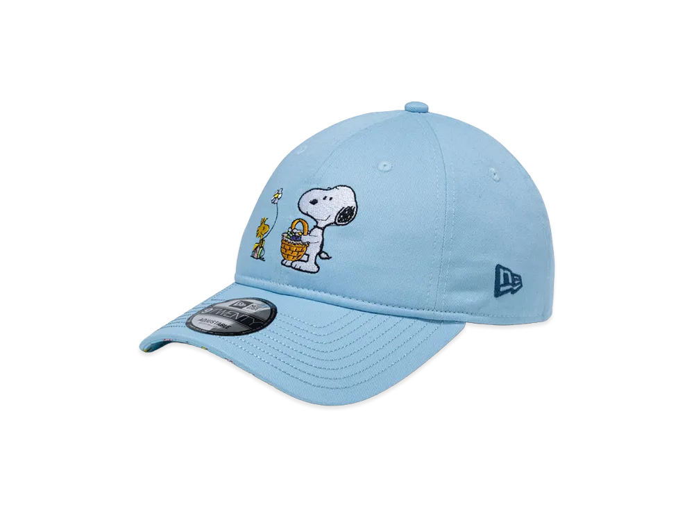 NEW ERA x PEANUTS 9Twenty Easter Snoopy Woodstock "Glacial Blue"