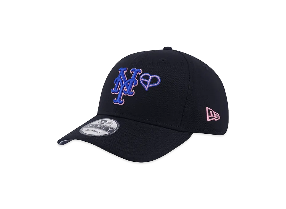 NEW ERA x BLACKPINK x MLB 9Forty New York Mets "Black"