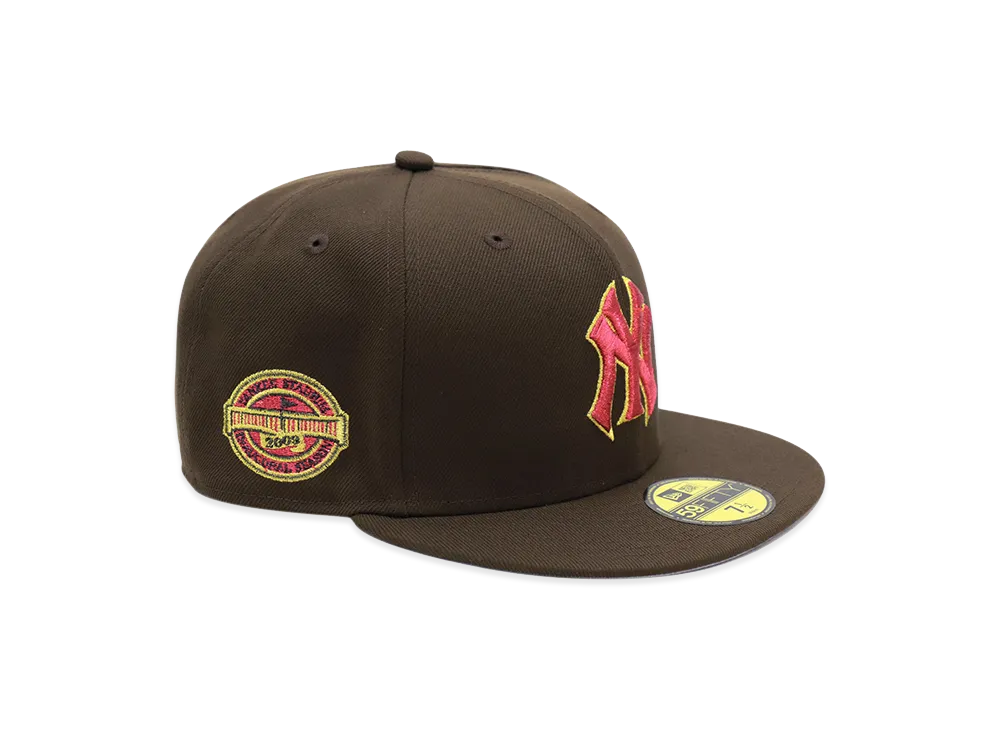 NEW ERA x THE CAP 59Fifty Metallic Horus New York Yankees "Walnut"