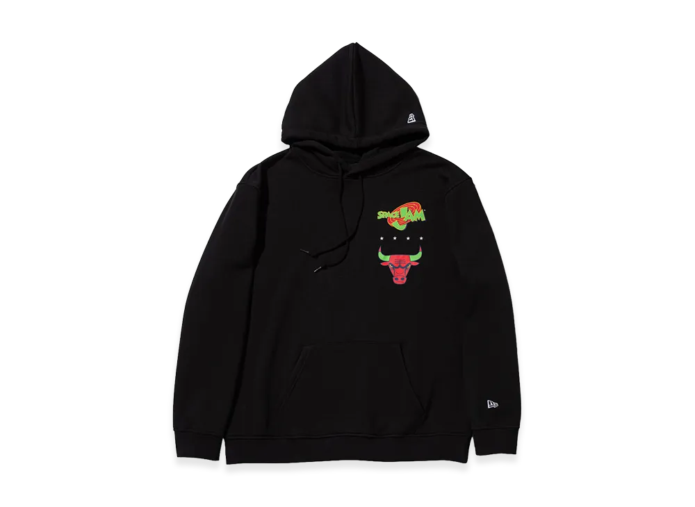 NEW ERA Oversized Sweat Pullover Hoodie Space Jam2 A New Legacy Chicago Bulls "Black"