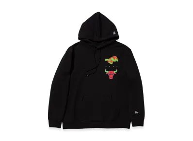 NEW ERA Oversized Sweat Pullover Hoodie Space Jam2 A New Legacy Chicago Bulls "Black"