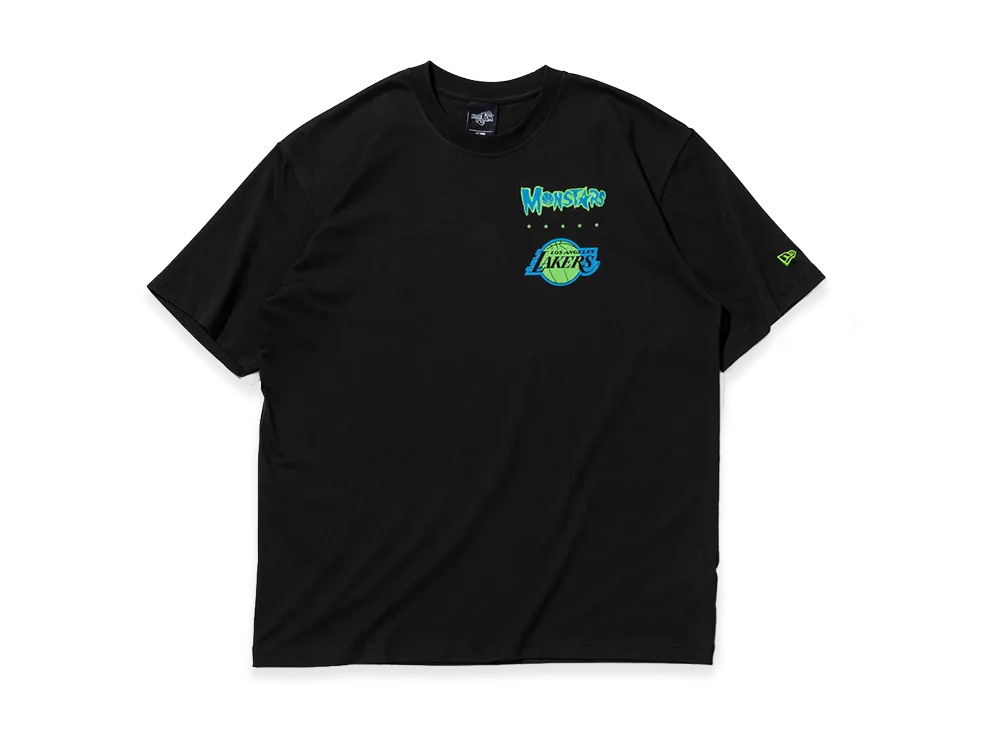 NEW ERA Short Sleeve Oversized Cotton T-Shirt Space Jam2 A New Legacy Los Angeles Lakers "Black"