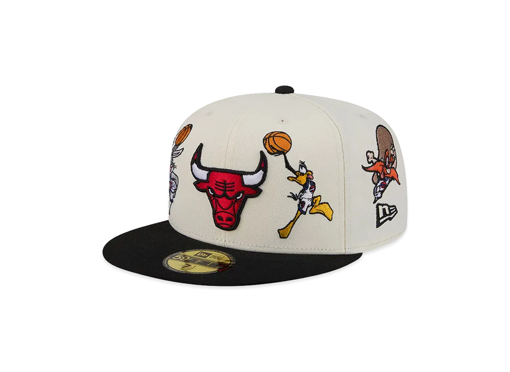 ニューエラ 59フィフティ スペースジャム シカゴブルズ チューンスクワッド "ホワイト/ブラック"