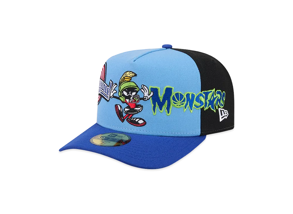 NEW ERA PC 59Fifty A-Frame Looney Tunes Space Jam Marvin the Martian "Blue/Black/White"