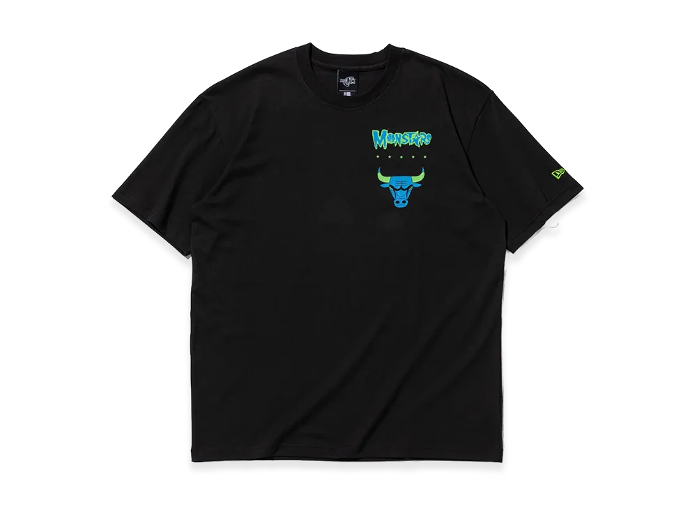 NEW ERA Short Sleeve Oversized Cotton T-Shirt Space Jam2 A New Legacy Chicago Bulls "Black"