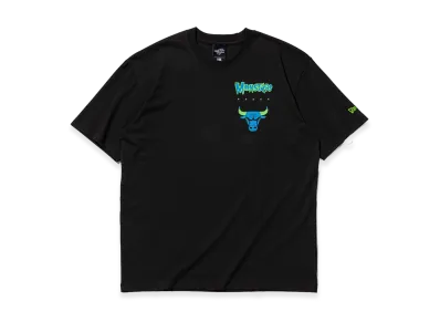 NEW ERA Short Sleeve Oversized Cotton T-Shirt Space Jam2 A New Legacy Chicago Bulls "Black"