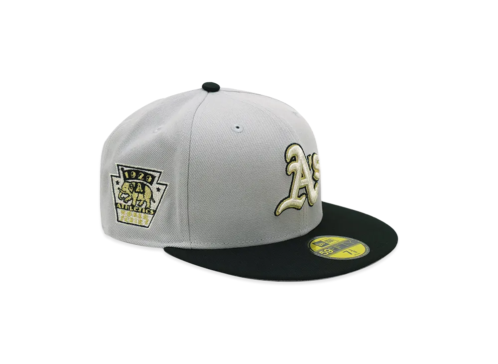 NEW ERA x THE CAP 59Fifty Midnight Royalty Oakland Athletics "Gray/Black"