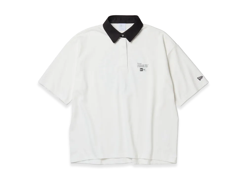 NEW ERA Golf Women's Short Sleeve Rugby Shirt Vintage Peanuts Peanuts Golf Circle Logo "White"