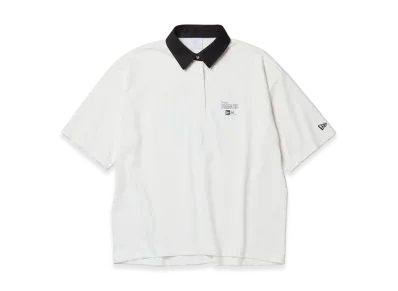 NEW ERA Golf Women's Short Sleeve Rugby Shirt Vintage Peanuts Peanuts Golf Circle Logo "White"