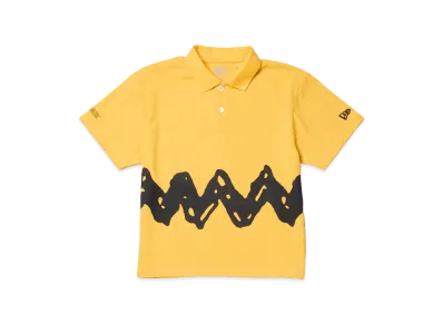 NEW ERA Kids Short Sleeve Polo Shirt Vintage Peanuts Peanuts Charlie Brown "Yellow"