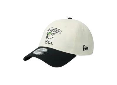 NEW ERA 9Twenty Vintage Peanuts Peanuts Golf Snoopy Woodstock "Chrome White/Black"