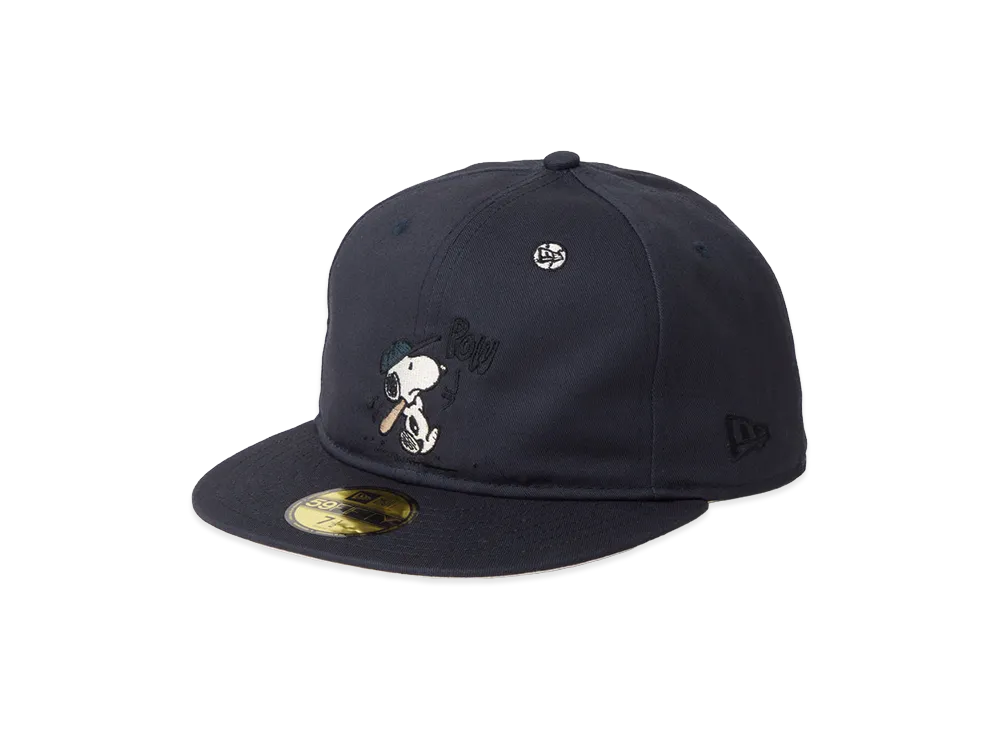 NEW ERA 59Fifty Soft Buckram Vintage Peanuts Peanuts "Faded Black"