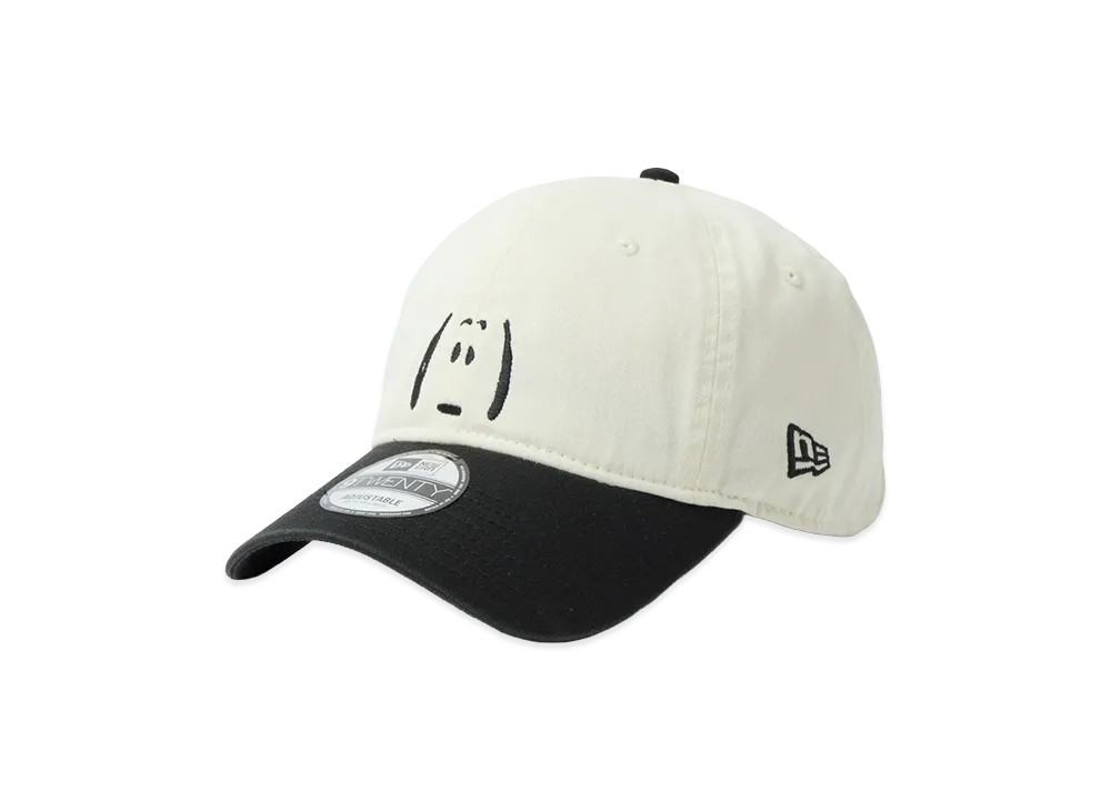 NEW ERA 9Twenty Vintage Peanuts Peanuts 2-Tone "Chrome White/Black"