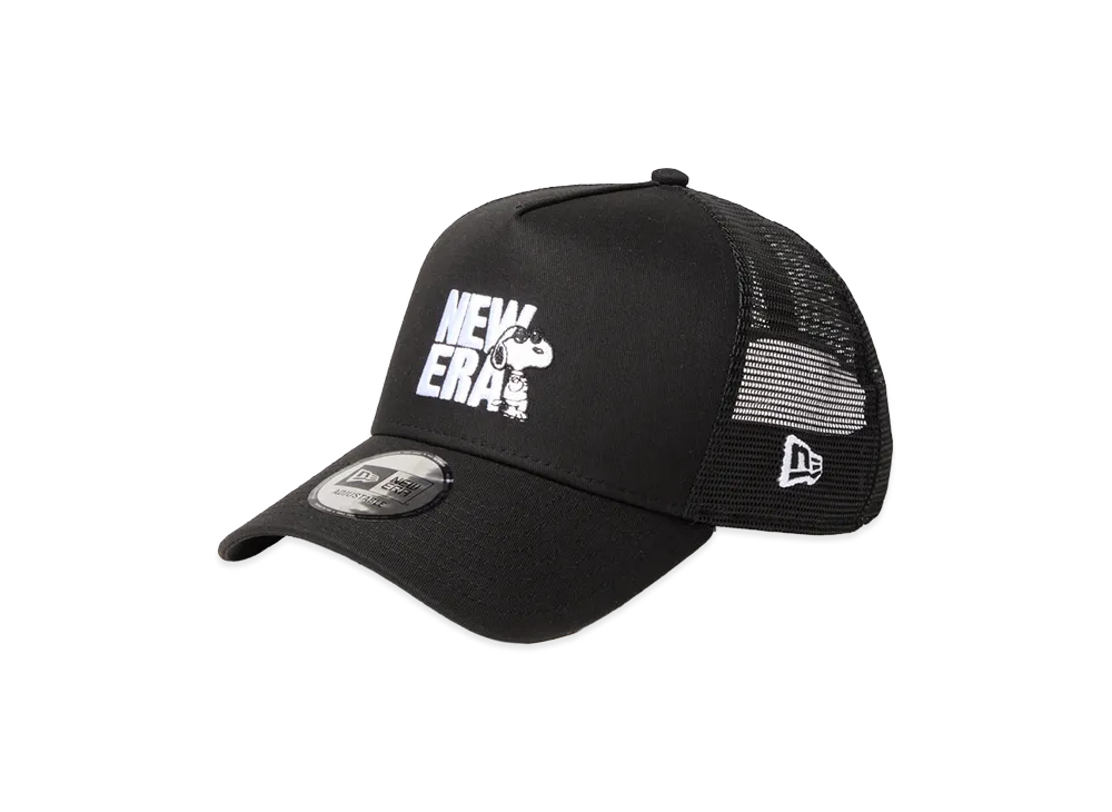 NEW ERA 9Forty A-Frame Trucker Vintage Peanuts Peanuts Joe Cool "Black"