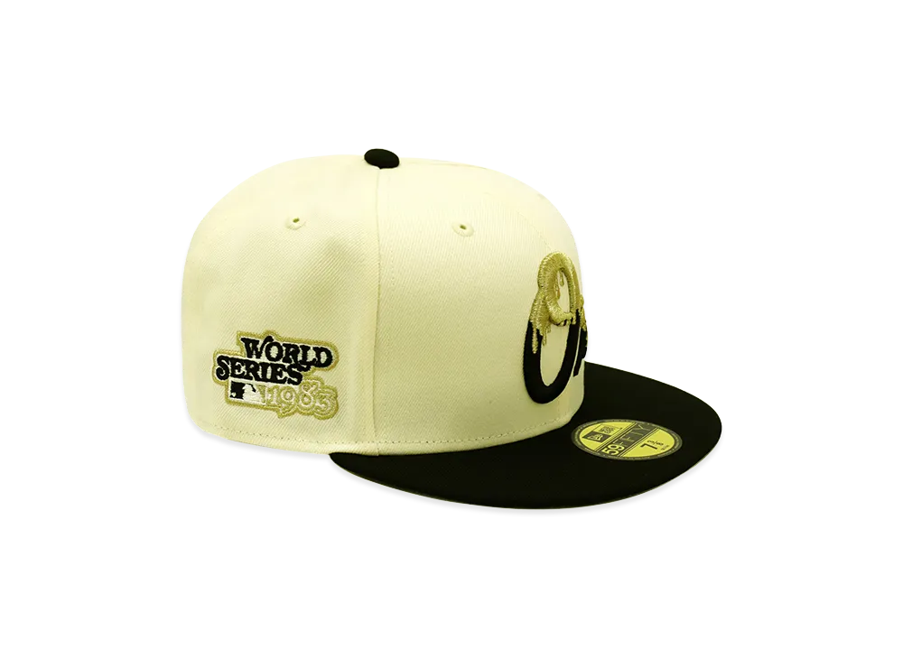 NEW ERA x THE CAP 59Fifty Super Drip Baltimore Orioles "Chrome White/Black"