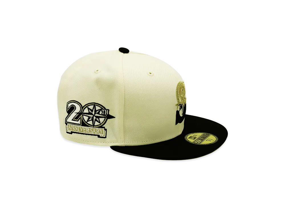 NEW ERA x THE CAP 59Fifty Super Drip Seattle Mariners "Chrome White/Black"