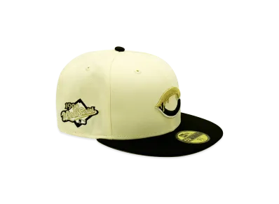 NEW ERA x THE CAP 59Fifty Super Drip Cincinnati Reds "Chrome White/Black"