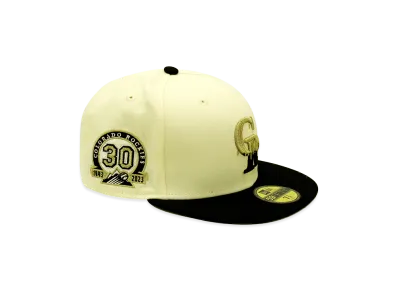 NEW ERA x THE CAP 59Fifty Super Drip Colorado Rockies "Chrome White/Black"