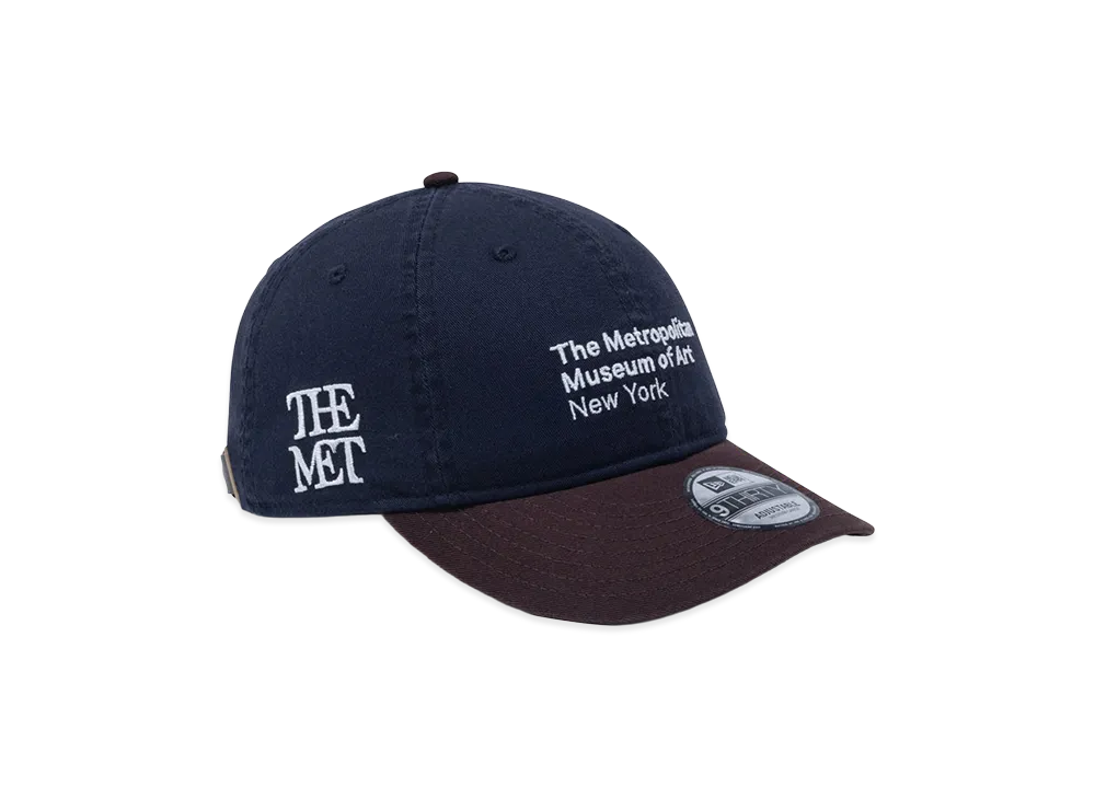 NEW ERA x The Met 9Thirty Leather Strap "Navy/Burnt Wood"