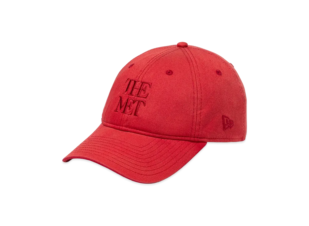 NEW ERA x The Met 9Forty Unstructured "Washed Scarlet"