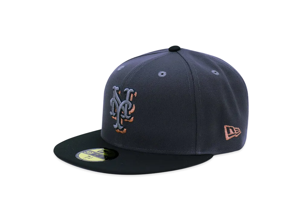 NEW ERA x THE CAP 59Fifty Jupiter New York Mets "Graphite/Black"