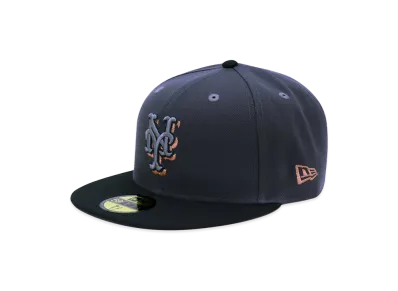 NEW ERA x THE CAP 59Fifty Jupiter New York Mets "Graphite/Black"