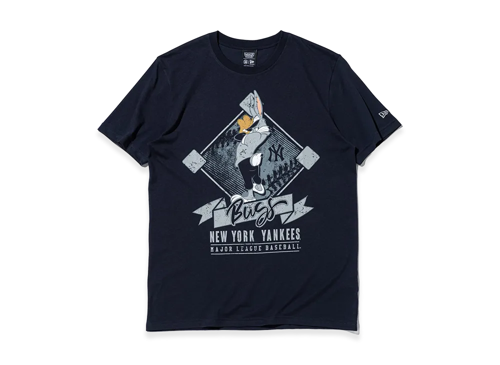 NEW ERA x Looney Tunes x MLB Short Sleeve Cotton T-Shirt New York Yankees Bugs Bunny "Navy"