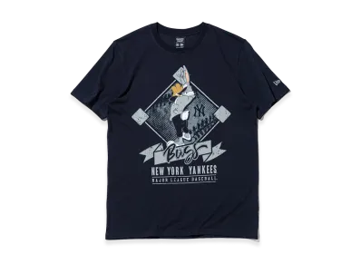 NEW ERA x Looney Tunes x MLB Short Sleeve Cotton T-Shirt New York Yankees Bugs Bunny "Navy"