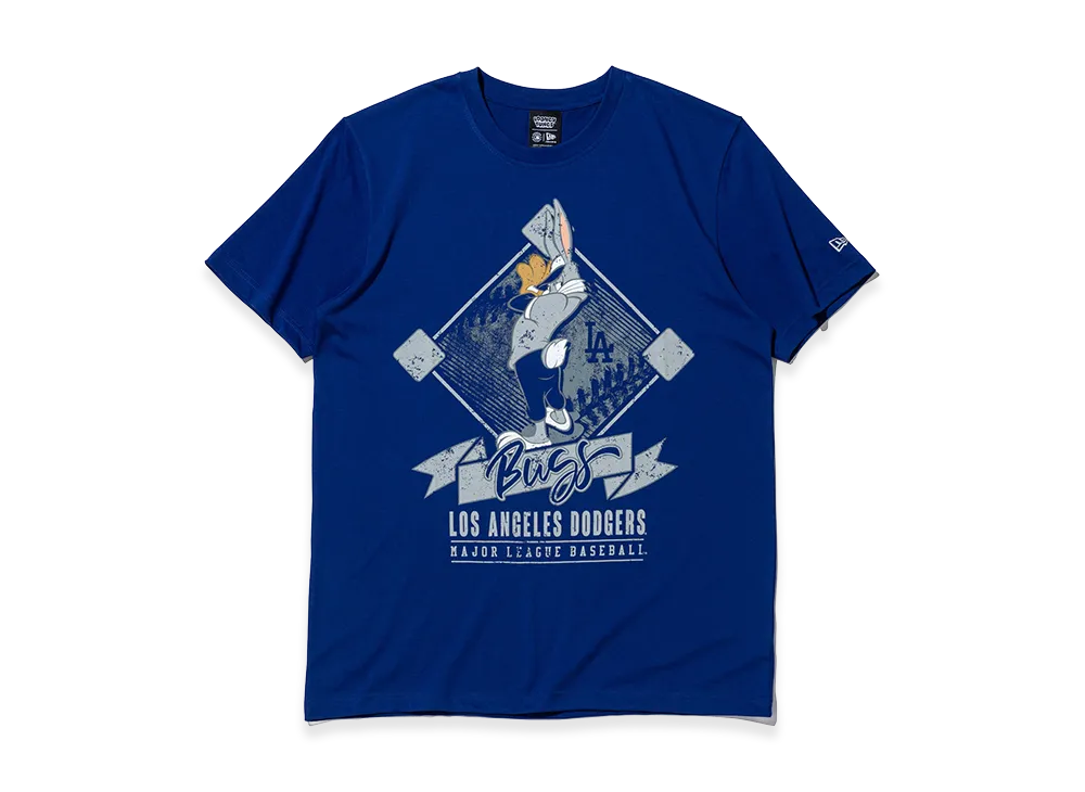 NEW ERA x Looney Tunes x MLB Short Sleeve Cotton T-Shirt Los Angeles Dodgers Bugs Bunny "Dark Royal"