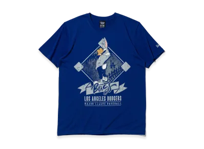 NEW ERA x Looney Tunes x MLB Short Sleeve Cotton T-Shirt Los Angeles Dodgers Bugs Bunny "Dark Royal"
