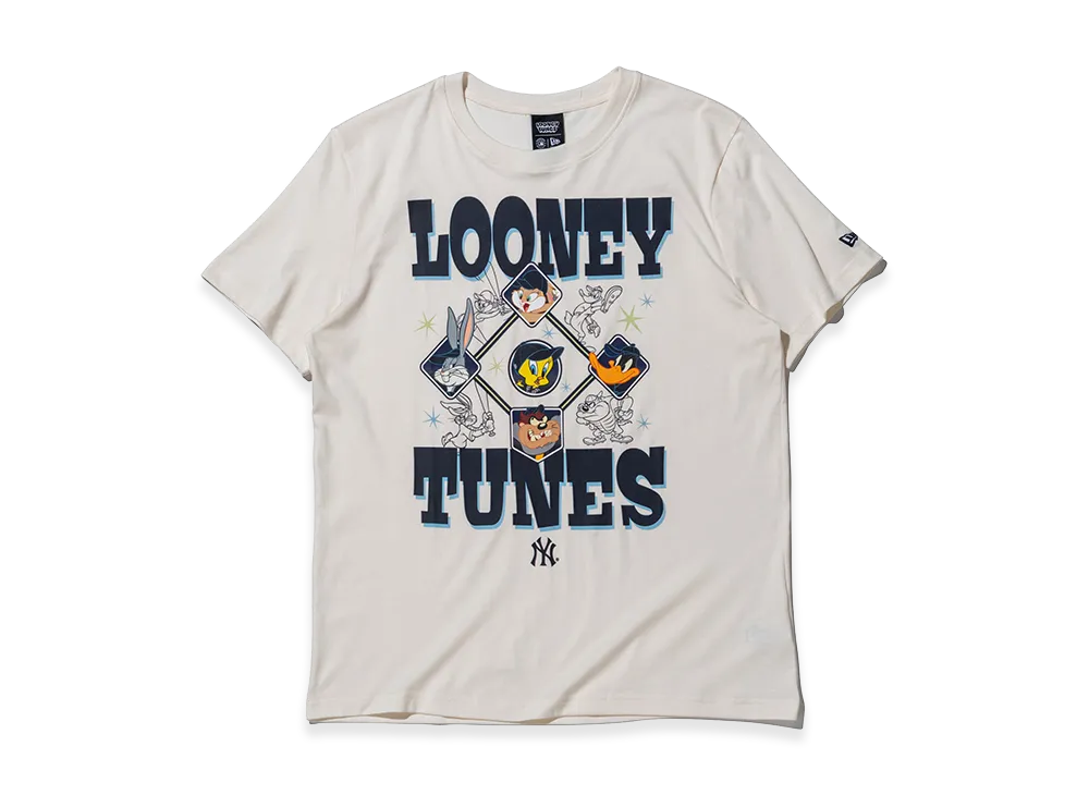 NEW ERA x Looney Tunes x MLB Short Sleeve Cotton T-Shirt New York Yankees "Chrome White"