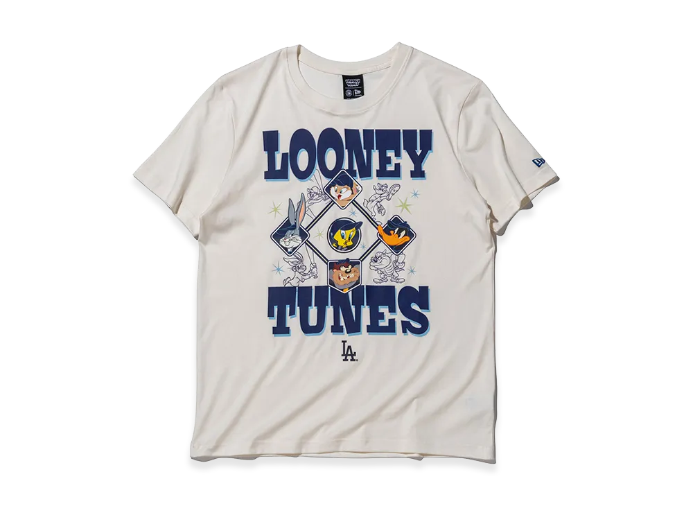 NEW ERA x Looney Tunes x MLB Short Sleeve Cotton T-Shirt Los Angeles Dodgers "Chrome White"