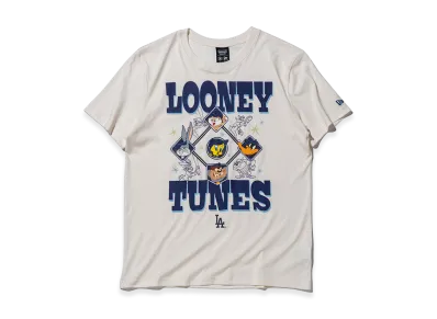 NEW ERA x Looney Tunes x MLB Short Sleeve Cotton T-Shirt Los Angeles Dodgers "Chrome White"