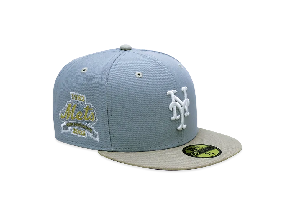 NEW ERA x THE CAP 59Fifty Sway Shoreline New York Mets "Snow Grey/Stone"