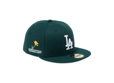 NEW ERA 59Fifty MLB State Flowers Los Angeles Dodgers "Dark Green"