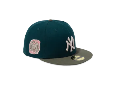 NEW ERA 59Fifty MLB World Series Greens Collection New York Yankees Grey Undervisor "Green"